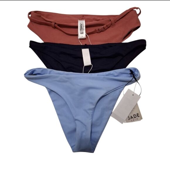 Swimsuit Bikini Bottom Assorted Lot Of 3 Size S NWT